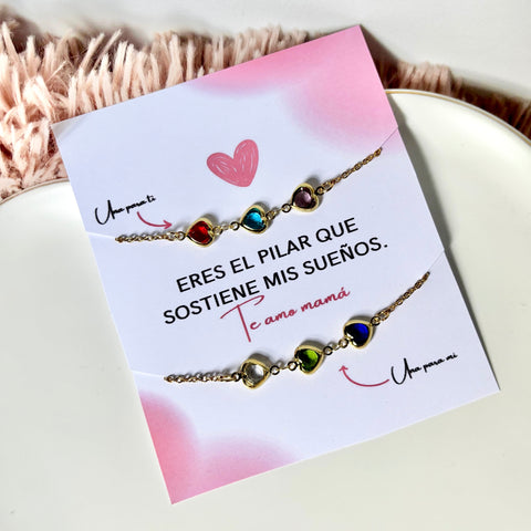 Dúo de pulseras para mamá.